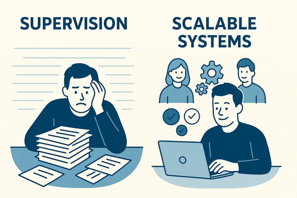 startup founder delegation system